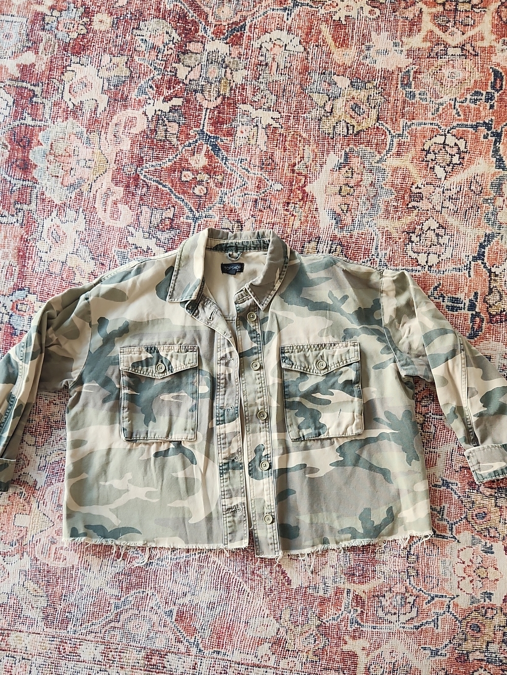 Topshop Camouflage Jacket